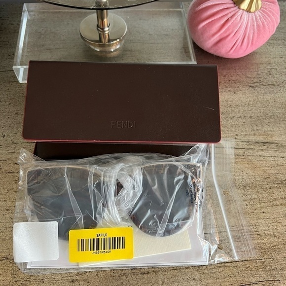 FENDI F is FENDI FF 55mm Havana Cat Eye Sunglasses - Picture 11 of 14